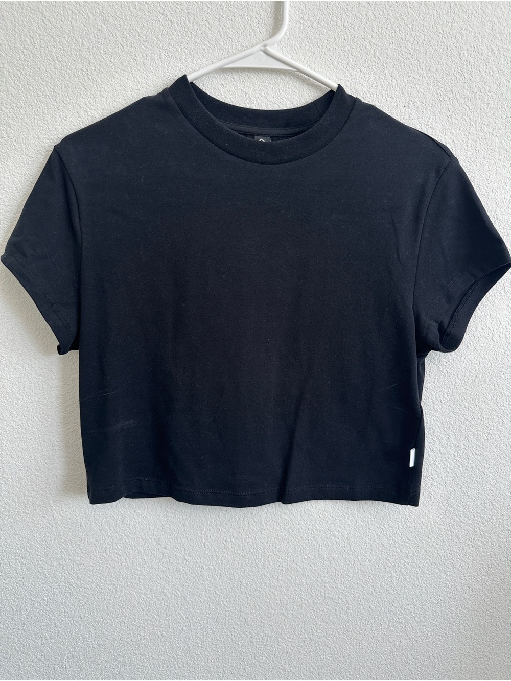 Oner Active Black Cropped Crew Tee